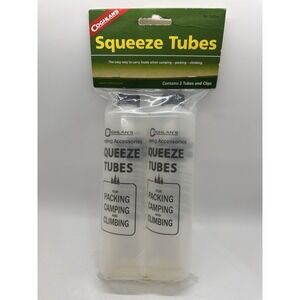 Coghlan Squeeze Tubes Camping Food Storage Pack 2 Reusable Bottles New